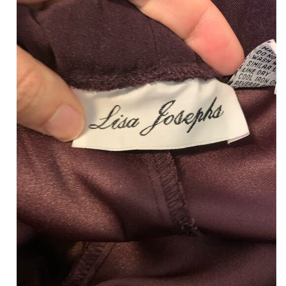 Lisa Joseph purple velour pull up pants and jacket set size Large - Picture 13 of 16